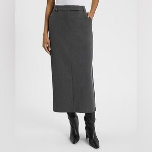 Express Charcoal Maxi Skirt